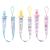 LittleForBig Adult Pacifier Clip Baby Cuties 3 Paci Clips Set - Pink/Yellow/Blue