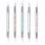 5 Pcs Dual Tipped Silicone Nail Tools Nail Art Sculpture Pen,Silicone Head Acrylic Handle Nail Art Brushes,Nail Art Tools for Home Salon