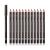 Sumeitang 12 Pcs Dark Brown Eyebrow Pencil Eyeliner Set, Waterproof Eye Brow Pencil, Easy to Color, Long Lasting Eye Liner Gel Pen, Women Professional Eye-Makeup Pencil