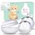 Lictin Breast Shells - 2PCS Silicone Breast Milk Collector Nursing Cups Nipple Shells Protect Sore Nipples Milk Saver with 10pcs Breast Milk Storage Bag 70ML/2PCS(Silicone Storage Box)