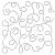 Quilting Creations Large Loop Background Quilt Stencil  11