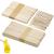 Kaoness Spatel Wood 200 pieces of wooden mouth spatula for the external application wood spatula Waxing wooden wax Applicator pencils for hair removal eyebrows lips armpit hollow body