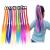 Girls Hair Extensions Accessories -Colorful Wigs Beauty Hair Bands Headwear Kids Twist Braid Rope Ponytail Hair Ornament Girls Hair Accessories Headdress For Women Kids Headbands Rubber Bands 12pcs 12PCS A Style
