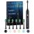 7AM2M Sonic Electric Toothbrush for Adults and Kids One Charge for 90 Days with 6 Brush Heads 5 Modes with 2 Minutes Build in Smart Timer Roman Column Handle Design (Black) Black No Travel Case