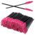 100PCS Disposable Eyelash Mascara Brushes for Eye Lashes Extension Eyebrow and Makeup(Rose)