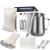 Candle Making Kit Supplies, Soy Wax DIY Candle Craft Tools Including Candle Make Pouring Pot, Candle Wicks, Wicks Sticker, 3-Hole Candle Wicks Holder, Natural Soy Wax and Spoon 31oz candle make pouring pot