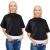 2 Pcs Makeup Cape Makeup Bib Waterproof Beauty Salon Barber Bib Shorty Hair Dye Cape Cutting Styling Shampoo Cape for Hairdresser Makeup Artist Clients Women (Black)