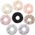 8 Pieces Towel Microfiber Scrunchies Hair Drying Scrunchies Soft Microfiber Thick Fuzzy Scrunchy Ponytail Holder Hair Ties for Wet and Dry Hair