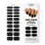 MOYOU LONDON Semi Cured Gel Nail Strips 20 Pc. Gel Wraps for Nails Get 1 Free UV Lamp when you Get 3 or More Easy Apply & Remove for Salon-Quality Manicure -Blackout