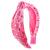 FROG SAC Pink Heart Headband for Girls  Studded Knotted Headbands for Kids  Cute Head Bands  Little Girl Velvet Hair Accessories  Gold Stud Hearts Hairband  No Slip Fashion Head Band Head Piece Gold Heart Studs