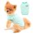 Paidful British little dog shirt striped cat vest top soft cotton t-shirt for boys pet-t-shirt summer puppy chihuahua yorkie clothing breathable tank tops M: back length: 25cm/9.5 " Bust: 37cm/14.5" Green