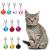 Molain 10Pcs Cat Dog Collar Bells, Jingle Bell for Cat Collar Dog Collars Charms, Colourful Pet Small Bells with Clasps, Pet Collar BellsDIY Crafts Decoration