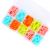 LUNARM 220 Pcs Random Colors O-Rings  Stitch Markers Rings(S/M/L) Crochet Locking Stitch Ring for Knitting/Crochet/etc with 1 Pcs Storage Box 4 Colors/220pcs