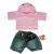 Build Your Bears Wardrobe Teddy Bear Clothes fits Build a Bear Teddies Hoody and Jeans Outfit (pink)
