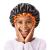 mikimini Small Black Shower Caps for Kids Double Layers Waterproof Bathing Hair Cap with Reusable Soft Comfortable PEVA Lining Cute Non-fading & Stretchy Shower Hat Small Pack of 1 Black + Orange Small (Pack of 1) Black+Orange