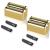 2 pieces of razor replacement film and sound compatible with BabylisSpro Double FXFS2 Razor Metal film replacement (gold-2 pieces) Gold-2 pieces