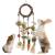ERKOON Rabbit Hamster Toys Cage Hanging Chew Toys Natural Applewood Bunny Boredom Breaker Treats Rattan Ring with Snacks Grass Ball Hanging Toy Carrot for Rabbits Chinchillas Hamsters Guinea Pig