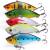 Sougayilang Fishing Lures Large Hard Bait Minnow VIB Lure with Treble Hook Life-Like Swimbait Fishing Bait Popper Crankbait Vibe Sinking Lure for Bass Trout Walleye Redfish Type 1-5PCS with Box