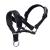 ILEPARK Dog Halter with Padded Fabric Halter Collar for Dogs Adjustable and Prevents Pulling. (M Black) M Black