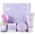 Bath Spa Gifts for Women - Gift Set for Women, Body & Earth 5 Pcs Bath Set with Orchid Scented Candle, Body Butter, Hand Cream, Bath Bar and Bath Bomb, Birthday Gifts Box for Women