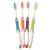 (100 Pack) Freshmint® Individually Wrapped Premium Toothbrushes, Oversized Easy Grip Rubber Handle, Soft Multi Color Nylon Bristles, Bulk Packed, No Cutting or Tearing Apart Required.