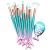 11PCS Makeup Brushes Set with Colorful Fish Tail Handle  Foundation Eyebrow Eyeliner Blush Cosmetic Concealer Brushes Women Girl Cute Make Up Tool Set