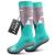 OutdoorMaster Kids Ski Socks - Merino Wool Blend, Over the Calf Design w/Non-Slip Cuff Woodland Green - 2 Pack Small