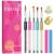 Ebanku 5 part nail gel brush set for UV gel and acrylic fingernails nail art painting drawing brush nailart nail accessories nail design modelage pedicure manicure