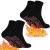 Hasaika 2 pairs of self -heating socks tourism socks winter heating socks heated socks winter warm foot socks for women men outdoor skiing hiking camping running