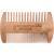 Three swords - beard Barba for the demanding and daily beard care with two different dentures for each beard type brand quality made of robust peach wood (8688) Bartkamm "Barba"