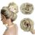 Messy Bun Hair Piece Fake Hair Bun Hair Scrunchies for Women Hair Buns Hair Piece Messy Bun Hair Bun For Women - Ash Blonde to Bleach Blonde 55 g Ash Blonde to Bleach Blonde