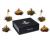 Creano tea flower mix 6 blooming tea "Black tea" in a noble magnetic box with silver embossing Black tea 6 pieces (1 pack)