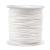 Mandala Crafts Nylon Satin Cord - 1mm Nylon Cord for Jewelry Making Beading - 109 Yds Braided Nylon Satin String White Nylon String for Bracelets Rattail Trim Chinese Knot White 1mm, 109 Yards