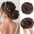 AOMIG Messy Bun Hair Piece Updo Hair Bun Extensions Curly Wavy Extensions Hairpieces Bun Hair Scrunchies Fake Hair Accessories for Women Girls Dark brown