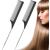2 Pieces Tail Comb Heat Resistant and Antistatic Hair Comb Made of Carbon Fiber Comb With Handle for Hair Styling Salon