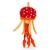 Zappi Co Plush Children's Stuffed Soft Cuddly Plush Toy-Part of Safari Animals Collection Perfect for Kids (23cm Height) (Jellyfish (Red))