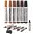 Furniture Repair Kit Wood Markers - Set of 13 - Markers and Wax Sticks with Sharpener Kit, for Stains, Scratches, Wood Floors, Tables, Desks, Carpenters, Bedposts, Touch Ups, and Cover Ups Six Colorway Kit 13 Piece Set