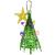 Super Bird Creations SB872 Mini Xmas Tree Bird Toy, Small/Medium Bird Size, 7" x 2"