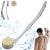 Back Brush Long Handle for Shower, 20.5 Back Bath Brush for Shower, Back Scrubber, Exfoliation and Improved Skin Health for Elderly with Limited Arm Movement, Disabled, Pregnant Women 20.5 Gray Soft Bristles