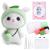 BAGERLA 1 Set Animal Needle Felting Kit, Wool Needle Felting Beginner Kits with Instructions and Needle Felting Basic Tools, Felting Needles, Felting Foam Mat, Key Chains Needle Felting Starter Kit