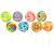15 x LOLLIPOPS RAINBOW LOLLIES 30g CAKE TOPPERS KIDS PARTY BAGS HALAL VEGAN