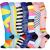 Pnosnesy compression socks (7 pairs) for women and men 15-20 mmHg is best for athletics running air travel (DE/NL/SE/PL alphanumeric L XL regular regular MIX-15)