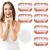 Eupsiiu 6 pair false teeth veneers fake teeth false teeth veneers cosmetic tooth cover cosmetic veneers teeth women men temporary denture for bad teeth 12 pieces