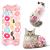 TIESOME Cat Surgical Recovery Suit E-Collar Alternative for Cats Dogs After Surgery Wear Pajama Suit Home Indoor Pets Clothing Doughnut (Medium)