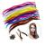 HQdeal Feather Hair Extension Kit with 52 Synthetic Feathers 100 Beads Pliers and Hook (mixed colors)