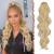 Feshfen ponytail hair part hair extension with cord strain ponytail extension synthetic wavy curly curly blond blonde bleach blonde ponytail extension for women 60cm 60 cm blonde bleach blonde