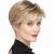 Becus wig women short blond pixie cut fluffy synthetic wig short hair blonde ombre dark root-layered hair with pony wigs for women daily use (ashblond) a-blonde
