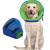Kuoser Rescue dog Dog comfortable leakage protection dog protective measures protective collar dog adjustable dog collar dog hews crane leak protection for dogs prevention of bite and leaking wounds blue XL XL --- neck circumference: 42-55cm blue