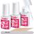 Nail Glue for Acrylic Nails, Teenitor 3pcs Brush-on Glue with Nail Files 100/180 Grit, False Nail Glue for Press on Nails with 5pcs Orange Wood Nail Sticks, Super Strong Nail Glue 7g/0.25oz Per Bottle