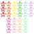 30 pieces of hair clips small star hair clip hair jewelry stars hair clip girl glitter hair clip sweets color metal hair clip children cute hair clip for girls (colorful)